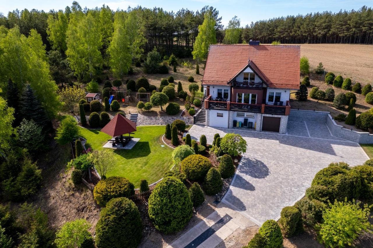 Dom Na Wzgorzu Z Widokiem Na Jezioro Z Balia I Sauna Lipnica  ภายนอก รูปภาพ