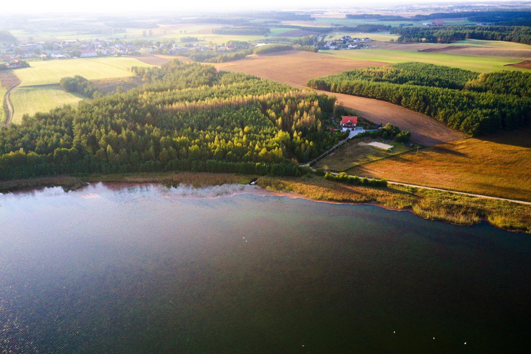 Dom Na Wzgorzu Z Widokiem Na Jezioro Z Balia I Sauna Lipnica  ภายนอก รูปภาพ